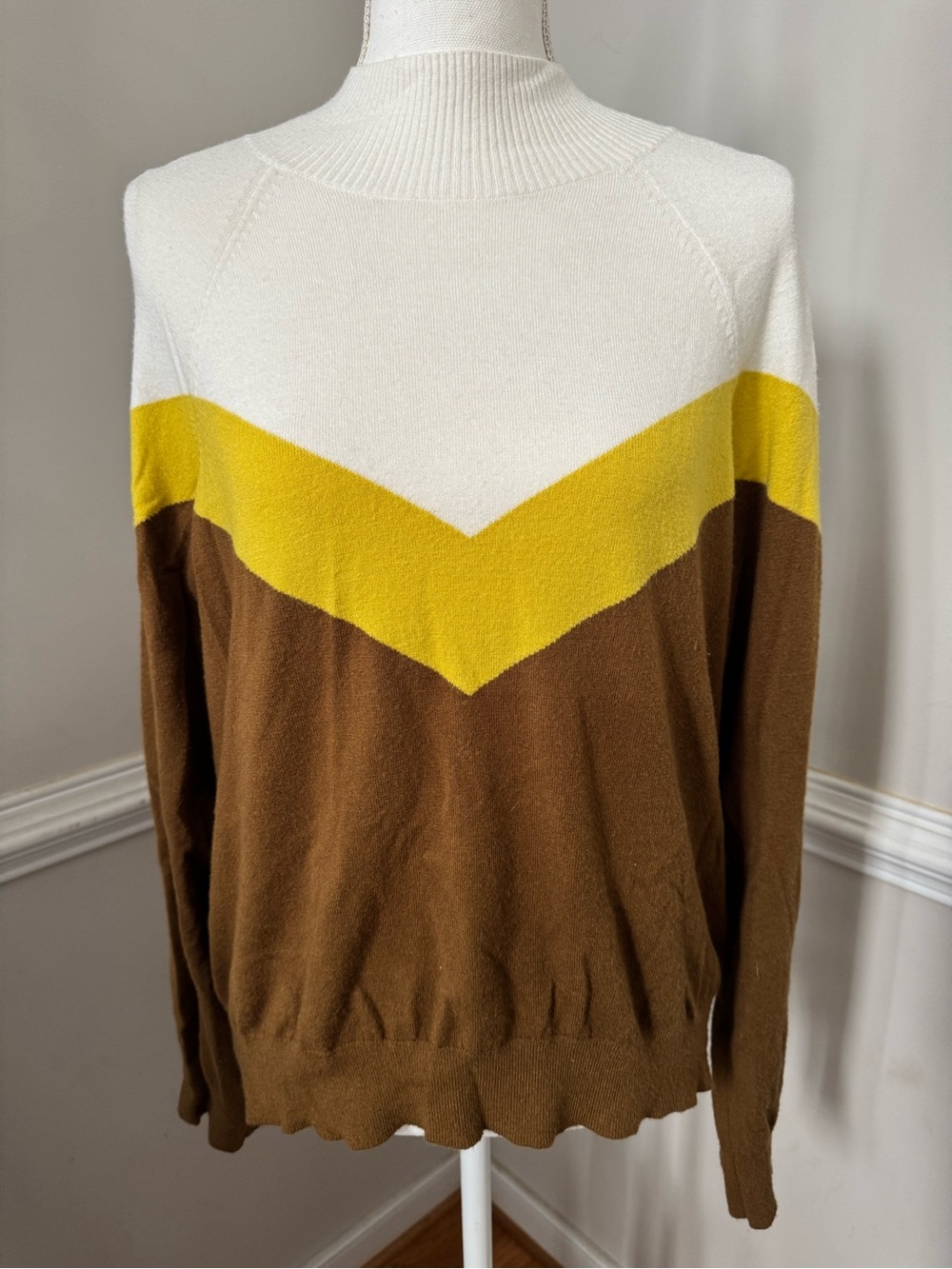 Aerie Offline Chevron Knit Sweater Size XL